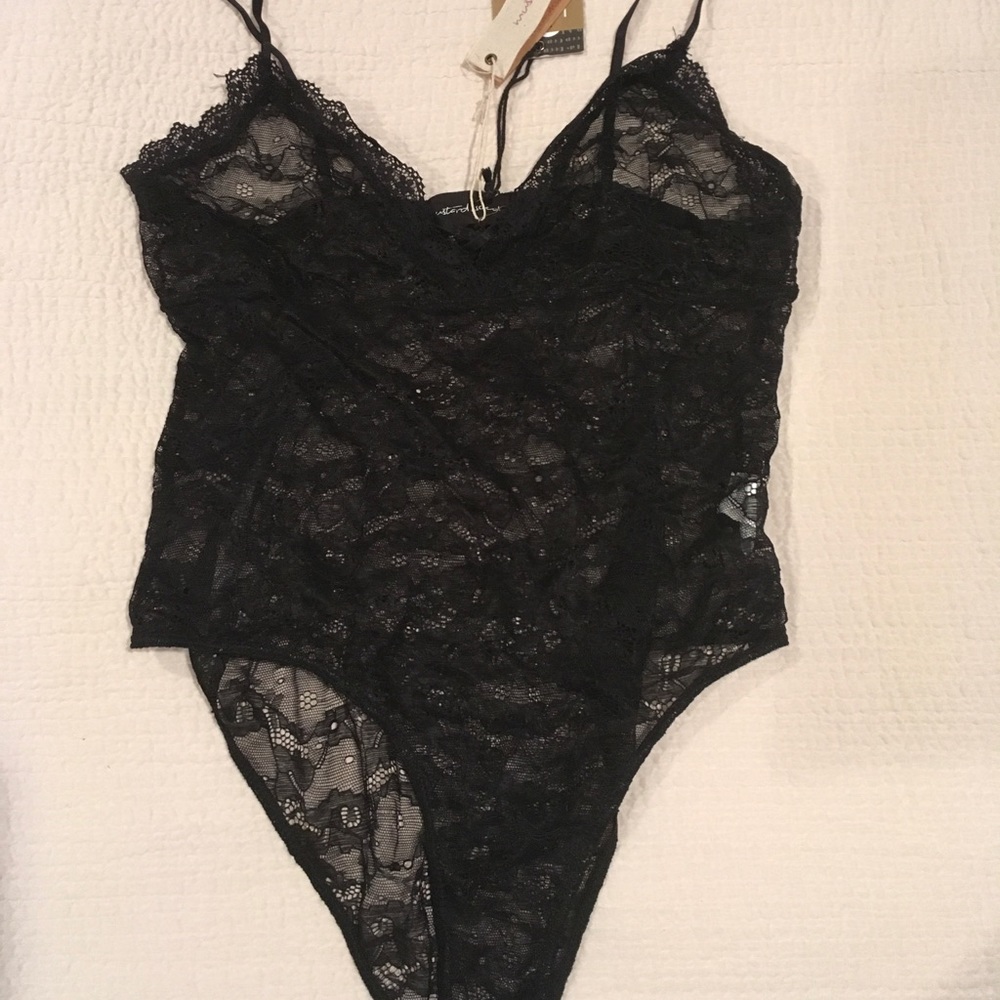 Black lace bodysuit